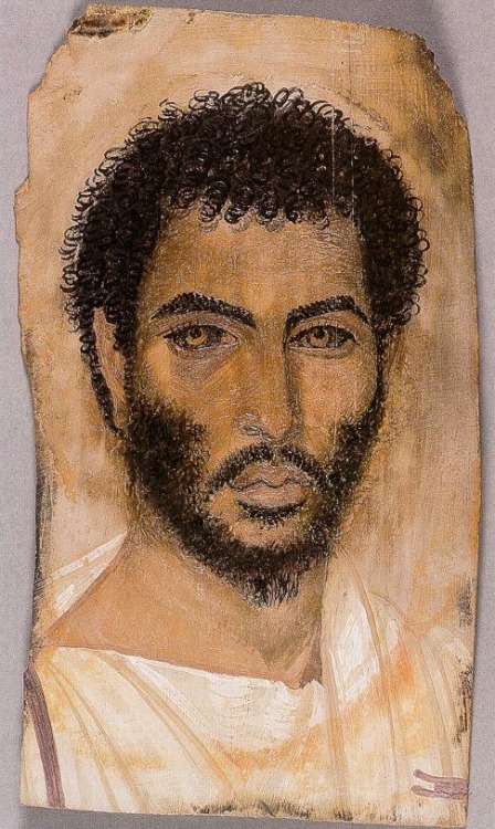 medievalpoc:Ancient Art Week!Various Mummy PortraitsRoman Egypt (Fayum; Saqqara) , c. 0-200 C.E.Enca