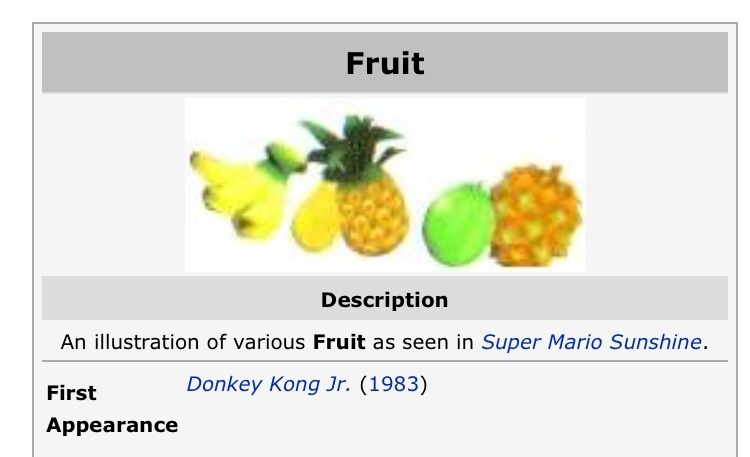 feelsguy:thank you donkey kong for inventing fruit