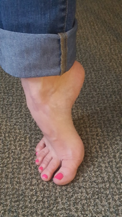 my pretty wifes sexy arched foot close up.please comment