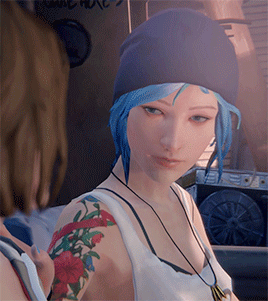 nomtheburritos:captainightingale:max and chloe + looking at each other I dare you to look me in the 