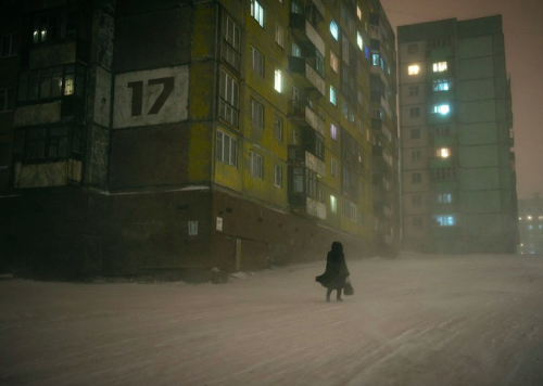 scificonstructs: Norilsk, Russia, an industrial city in the Artic Circle. Originally posted to /r/cy