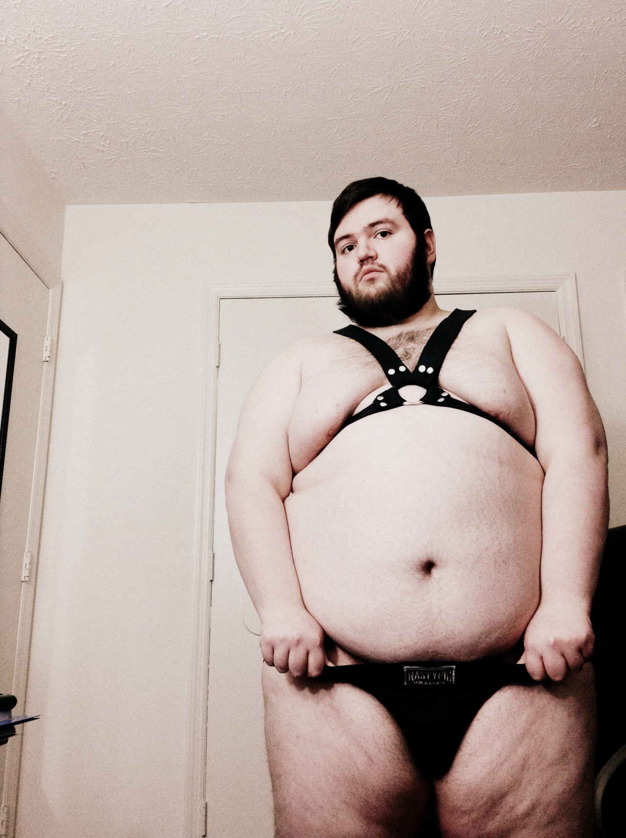 beardedbatman:  I got a leather jock.Enjoy.