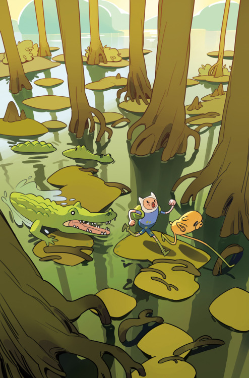 Here’s the cover I drew for Adventure Time #43! Thanks a bunch to actual cool editor Whitney Leopard