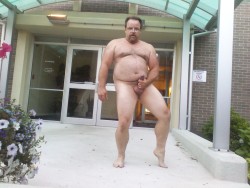 Thereal-Bretmanley:  Bret Manley Nude And Jerking Off In Front Of Office Building