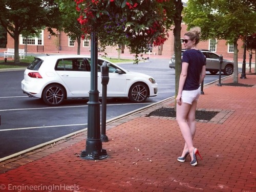 Happy 4th! #redbottoms #highheels #louboutinworld #redsoles #vw #gti #golfgti @louboutinworld @vw