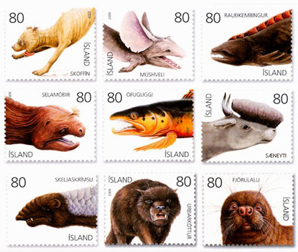cryptid-wendigo:In March of 2009, Iceland released a special series of stamps that feature the count