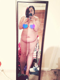 chubby-bunnies:  Tehe, hey! I’m Ryann. 18. Size 24. Queer. I’m nakey, yay! Well, except underwear. I decided to censor this photo because this is my first fully-figured submission… I’m still trying to gain some confidence to post my nude photos