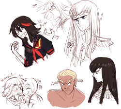 kill la kill doodles cause wHY NOT they super fun to doodle