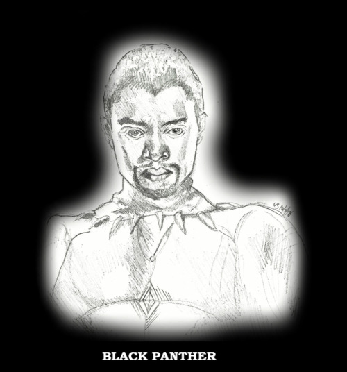 Black Panther fan art - Chadwick BosemanNo decent black panther pics online! Needs to be rectified.T