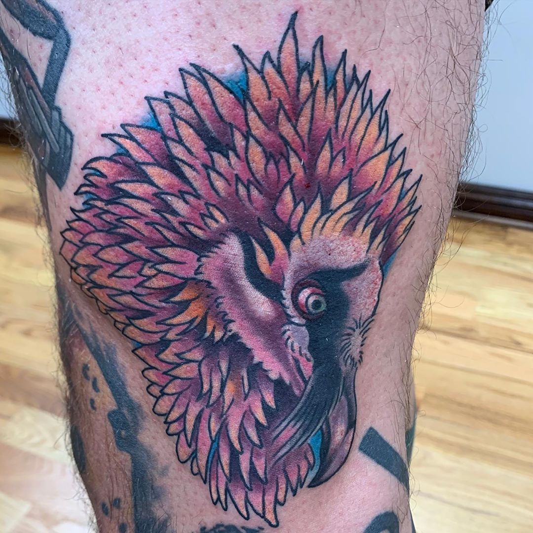 Bearded vulture w/ bones done by Ao Matsuda from White Raven Tattoo in  Westerville, OH. : r/tattoos