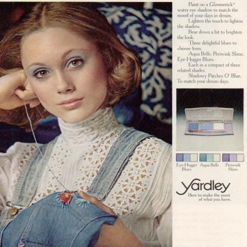 look for the name: SIERRAyardley london “glimmerick” eye cosmetics advertisement, c. 1973breathofthe