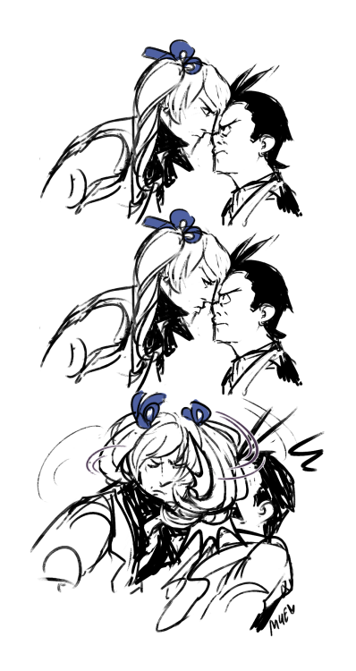 dogxing:ladyegcake:doodles of apollo with his boyfriend and girlfriend (im talking about cat. not kl