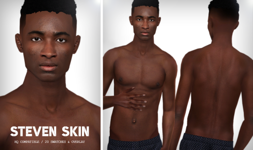 thisisthem:Steven SkinHQ Textures / HQ Compatible ; 20 swatches ;Overlay version (6 swatches) ;