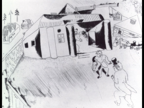 Sobakevich’s house, 1923, Marc ChagallMedium: etching,paper
