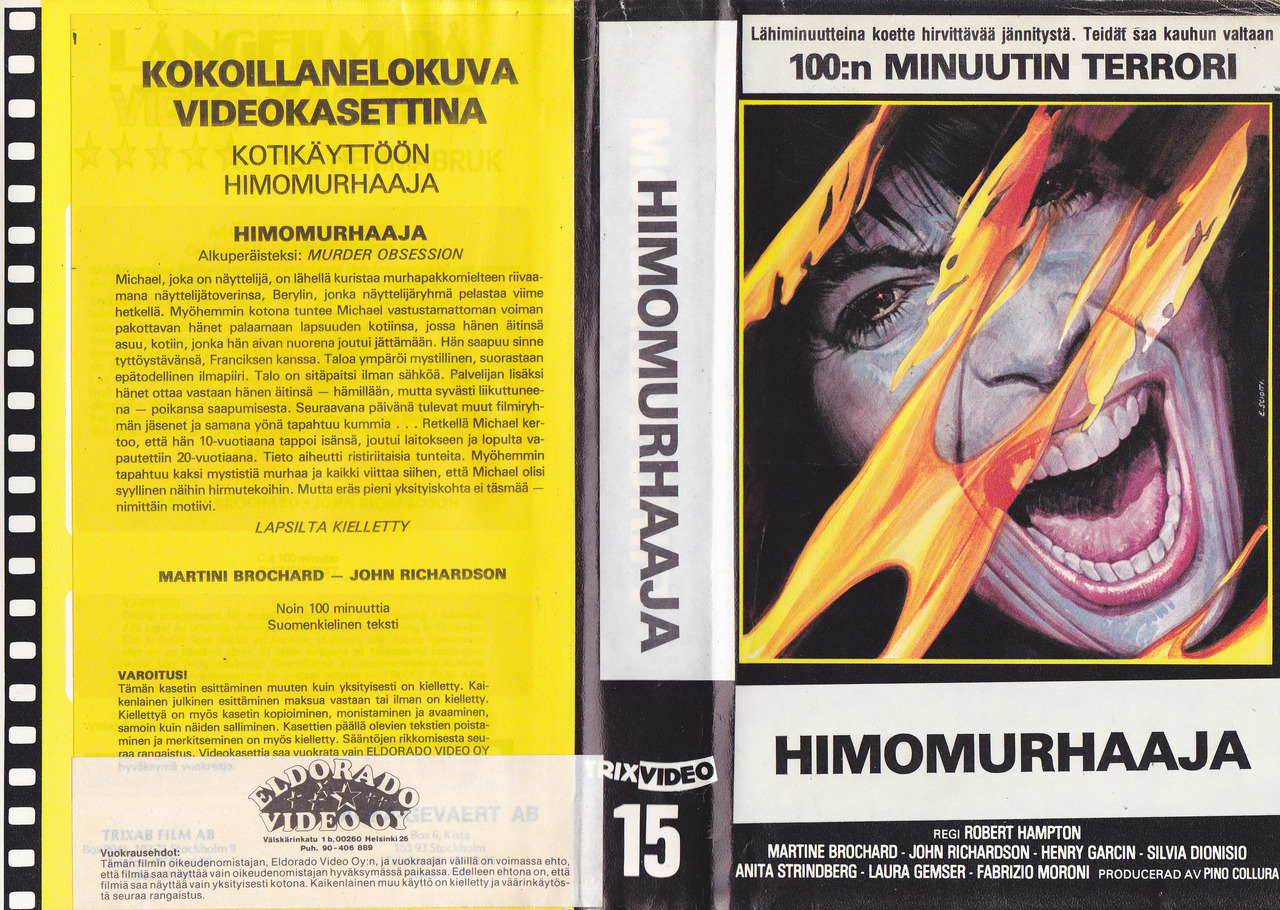 VHS FINLAND — Himomurhaaja / Murder Obsession (1981) TrixAb...