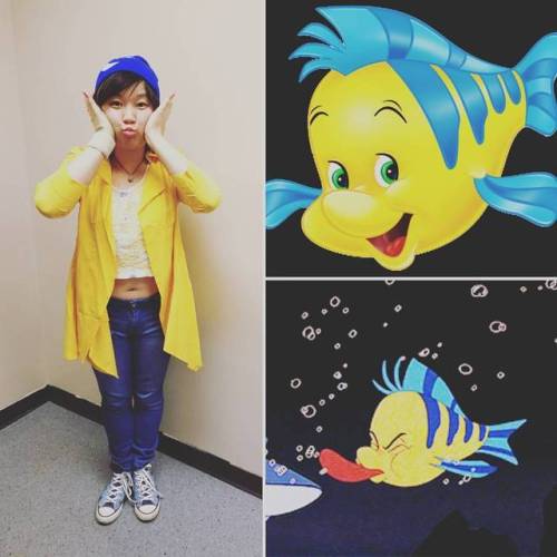 I AM NOT A GUPPY. #flounder #disneybound for #littlemermaid day of #disneyboundchallenge.Also, fun