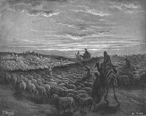 Abraham Goes to the Land of Canaan (Gen. 12:1-6). Gustave Dore. 1866.