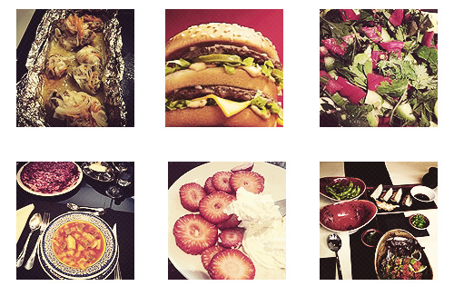 Irina instagraming food