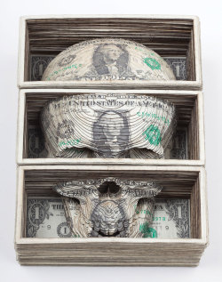 from89:   Skulls made of US Currency by Scott