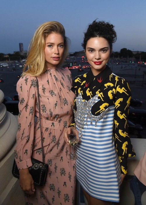 heykdolls: Kendall Jenner and Doutzen Kroes | At the Miu Miu after party | Paris, FR | 02 • 07 