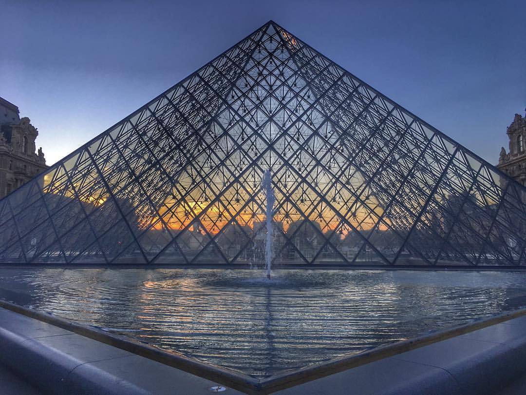 As above,so below. As within, so with out.  (at Louvre Pyramid)