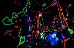 picklegazebo:  Black light climbing. I guess it would be easier to follow routes.