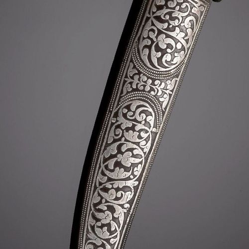 art-of-swords: Persian Jambiya-style Dagger with Scabbard Dated: 19th century Culture: Persian Place