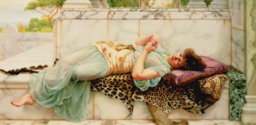 vintagegal:John William Godward (August 9th, 1861 – December 13th, 1922)An English painter from the 