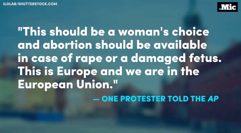 this-is-life-actually:  The women of Poland spoke out and their voices were heard