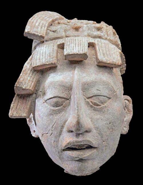 Adolescent head of K'inich Janaab Pakal I,King of Palenque ( 603-683 AD )