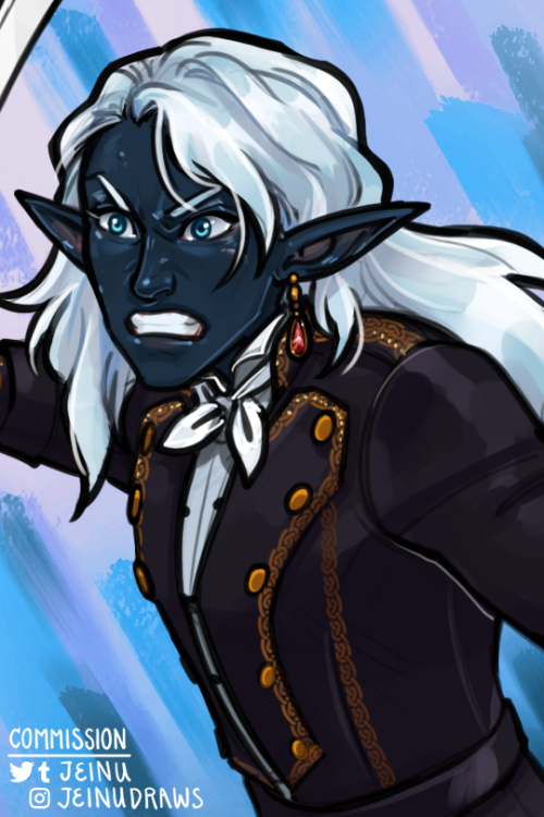 Commission of Remi the pirate drow for hurrbutts on Twitter!