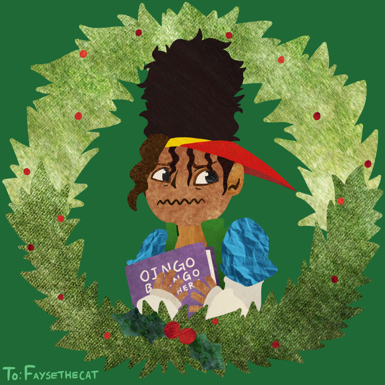 mukmukks:  A Happy Holidays to Faysethecat, my giftee for Jojo Secret Santa! Hopefully