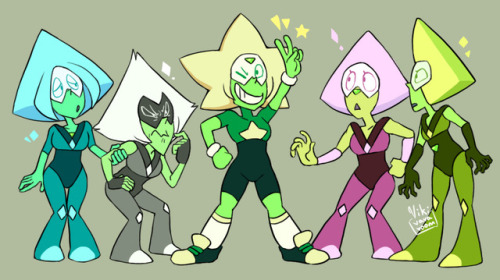 vikivavavoom:Peridots are loyal to their leaders and like to make that very clear