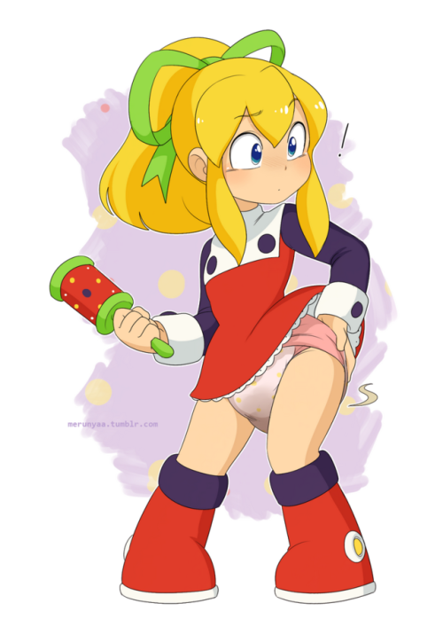 merunyaa:Lets go with Roll trying out a “weapon” she got after beating a robot master named Baby Gir