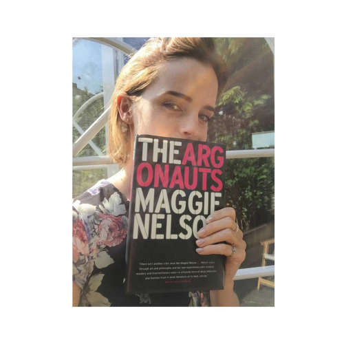 Emma Watson, (Instagram, May 17, 2016)—The Argonauts, Maggie Nelson (2015) #emma watson#The Argonauts#Maggie Nelson#books#celebrities #books read by celebrities #instagram