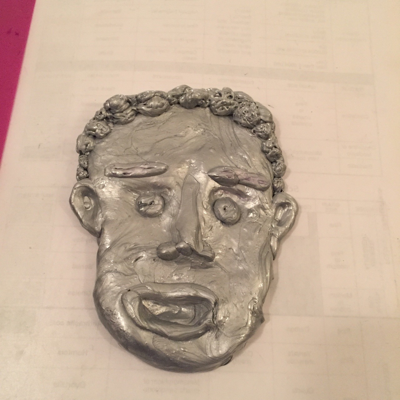 euo:  silly putty face I made in therapy :)