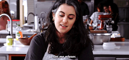 hairsaffitz:GET. HER. A LASER.From: GOURMET MAKES S1 | E27: Ruffles