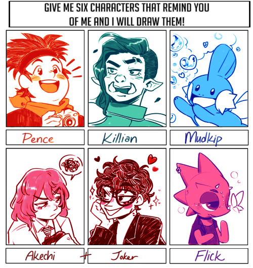 I got submissions for this thru twitter and even tho I nearly forgot to finish these, the selection 