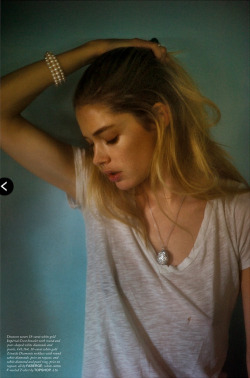 Parisiannightsx:  Doutzen Kroes By Drew Jarrett For Love Summer 2013 Xx