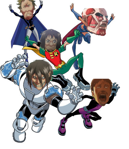 paragonwarden:i woke up out of a dead sleep to make this omgTEEN TITANS, SIND SIE DAS ESSEN NEIN WIR