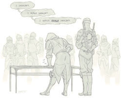 theslowestdrawfag:    imagineyourotp:  Imagine Person A of your OTP touching Person B’s butt in public  “Worth it”, said the lieutenant from the couch   