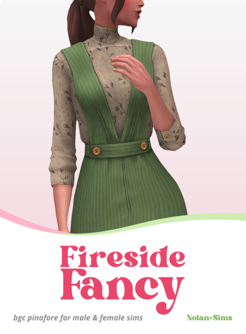 Fireside Fancy PinaforeThis toasty pinafore is perfect for those fireside hangs and holidays with fr