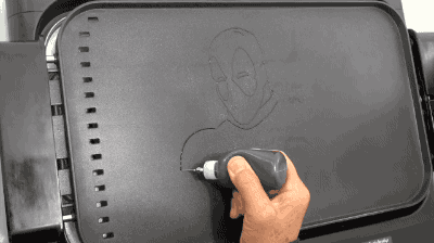 gifsboom:  Video: Deadpool Pancake Art 