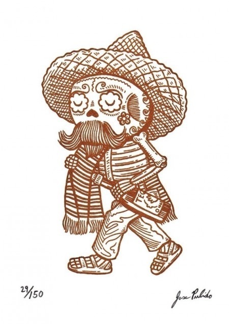 outgoingzaam-sworld:  Típicas calaveras mexicanas con un toque de modernidad, creación