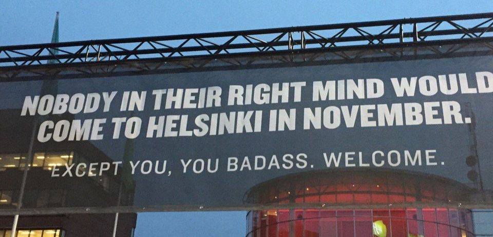 redditfront:  A sign by the airport in Helsinki, Finland [x-post r/europe] - via