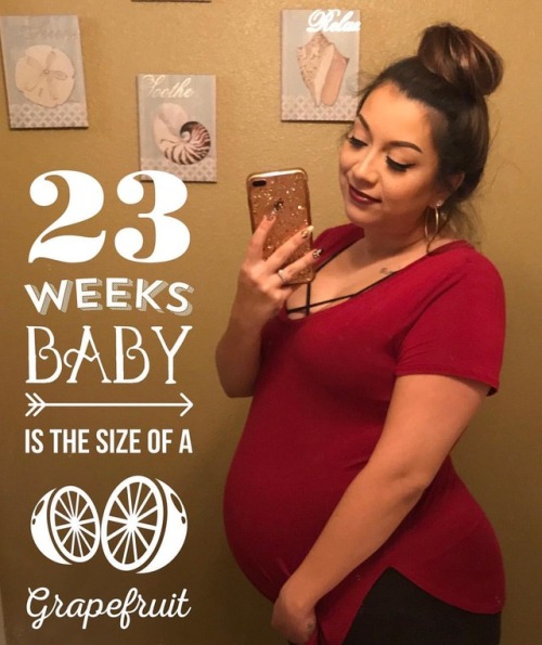 23 weeks and little boy is as big as a grapefruit  #pregnant #family #expecting #ourjourney #motherh