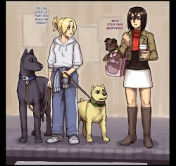 jiveammunition:  slow-and-sweaty:  mankindstitan:  Why are SNK dogs not a thing.  way to not source the artist OP  Thank you for putting the source on this. I saw this on my dash earlier while I was on my mobile so I couldn’t do it myself. 