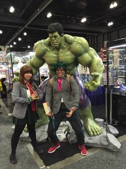 drop-the-bom:  cupnoodledoodler:  Been a bit shy about posting personal cosplay photos here but I thought I’d share some I just found!   Pics of M’boy Deku chillin with besto girl and geeking out over my haul of comics. Can’t wait to do this again!