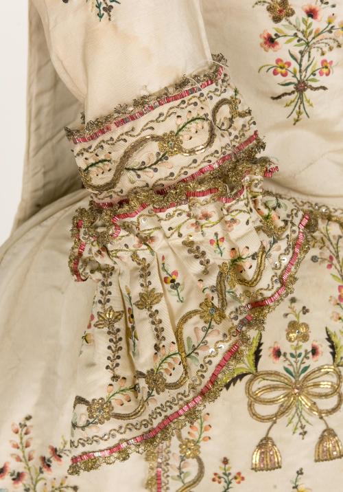 Robe à la Piémontaise ensemble, 1770-1790