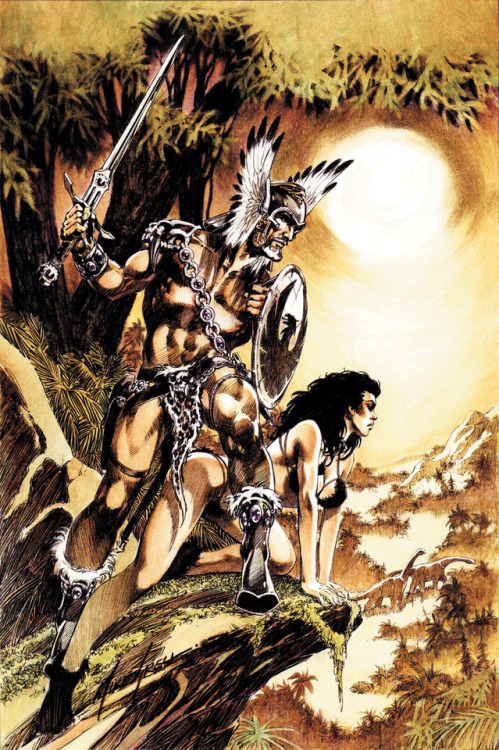 biggoonie:The Warlord #3 by Mike Grell  Nice art work